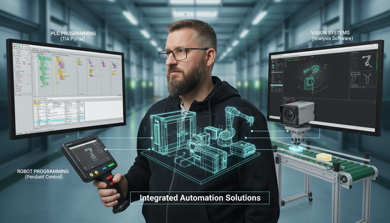 Jørgen Mollerups ekspertise - PLC, robot og vision i perfekt sammenhæng