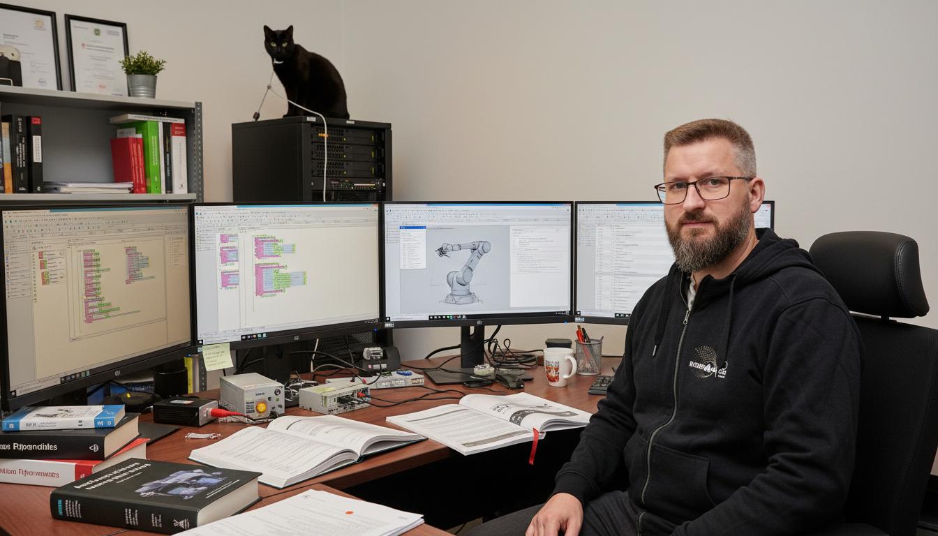 Jørgen Mollerups arbejdsplads - hvor automation bliver til virkelighed